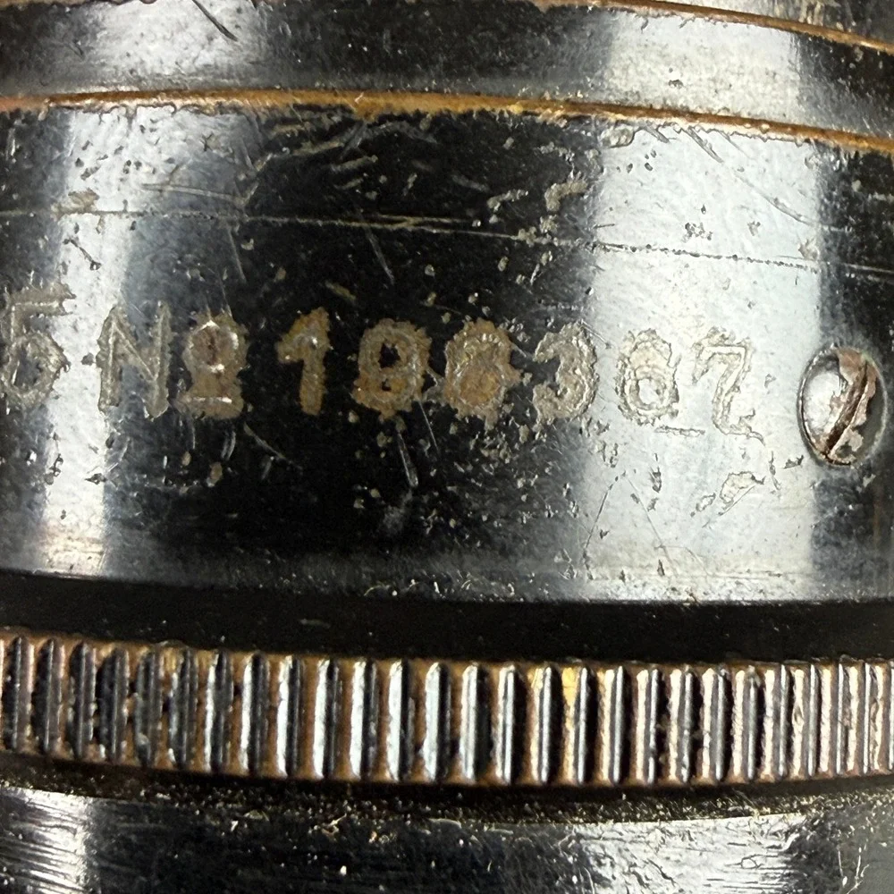 Ernst Leitz Wetzlar 1934 Hektor 13.5cm 135mm f4.5 Lens No 196367 Vintage Black